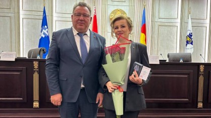 Председатель БПРЗ Вячеслав Шило вручил награды членам профсоюза Брестской областной организации